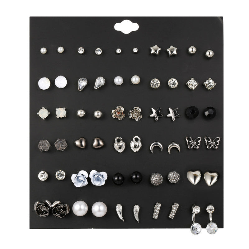 Wholesale 30 Pairs Unique Combination Set Copper Earrings